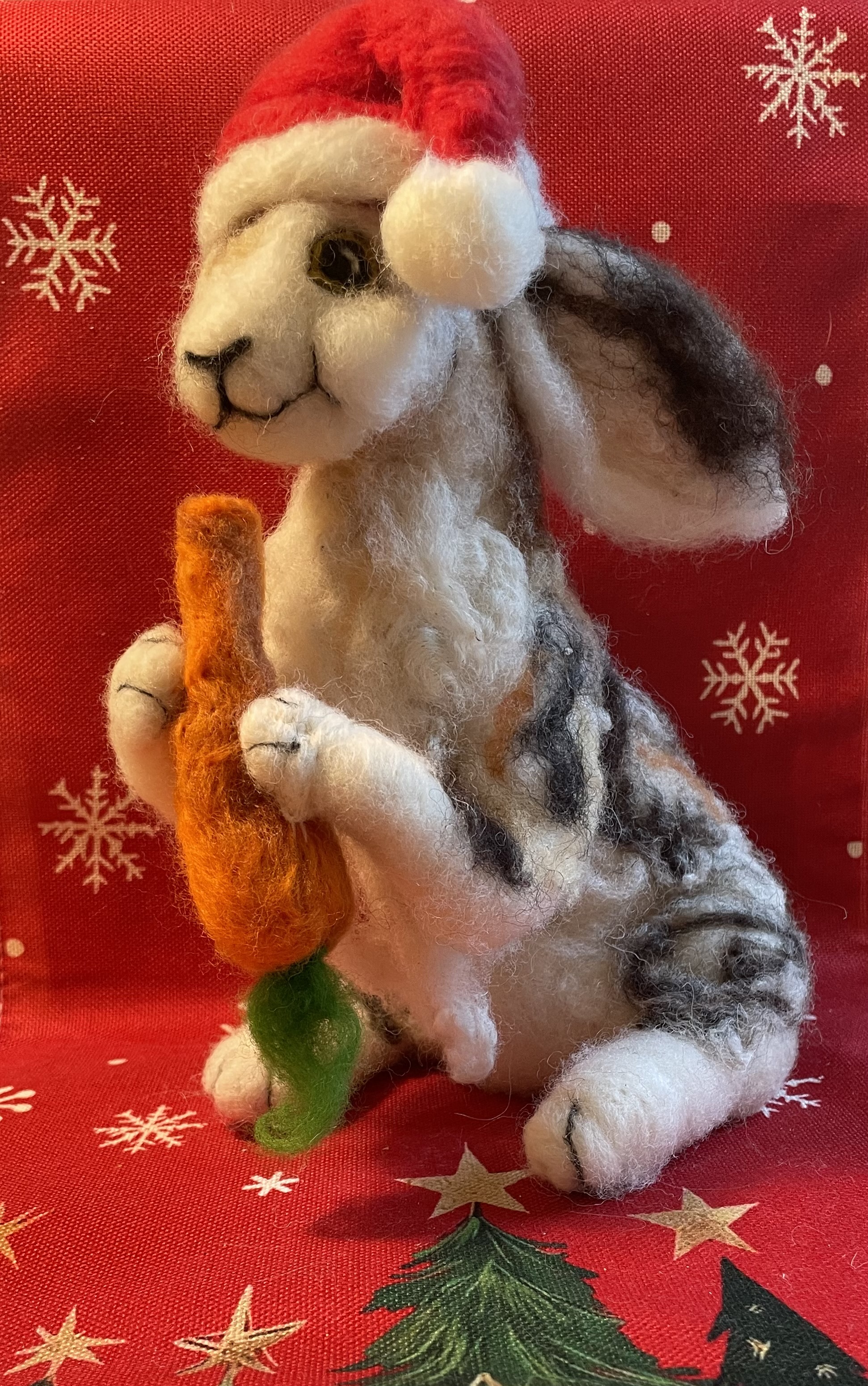 Christmas bunny Felt decoration