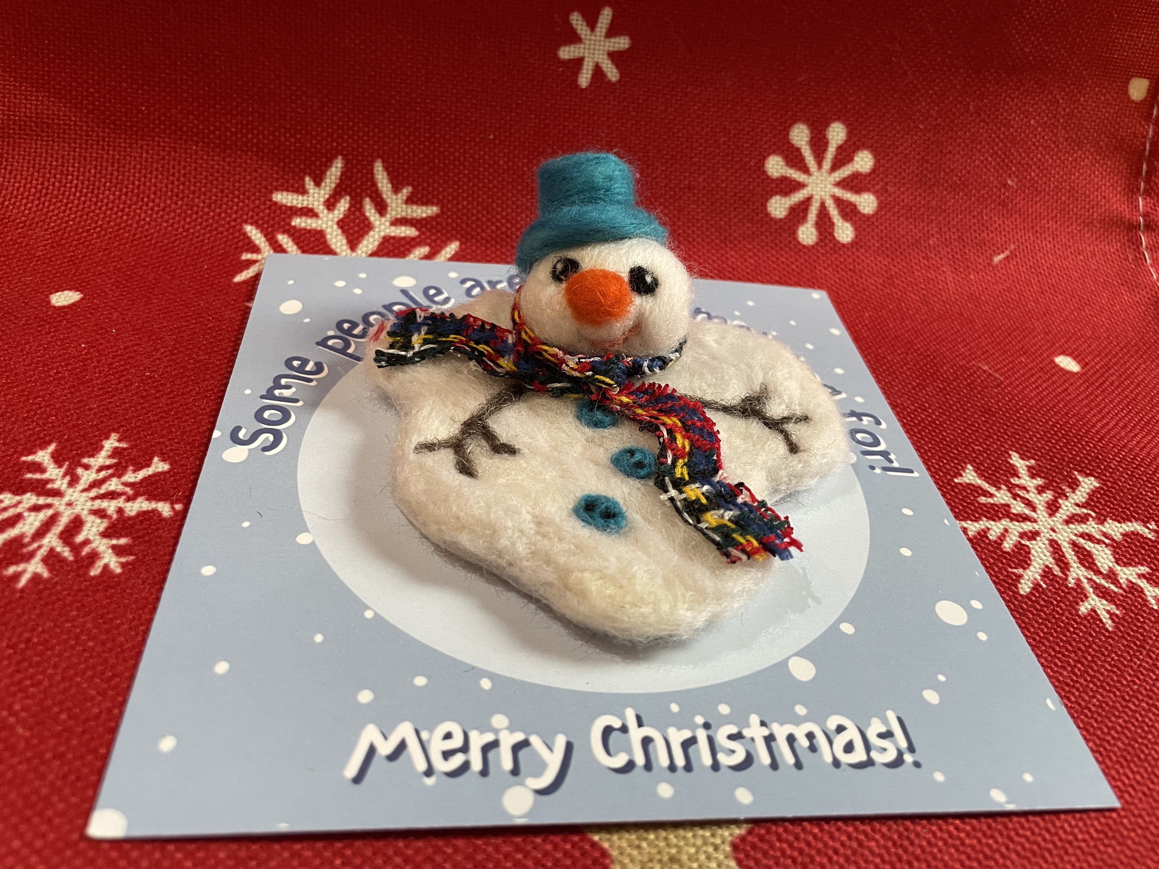 Handmade Snowman Christmas Decoration