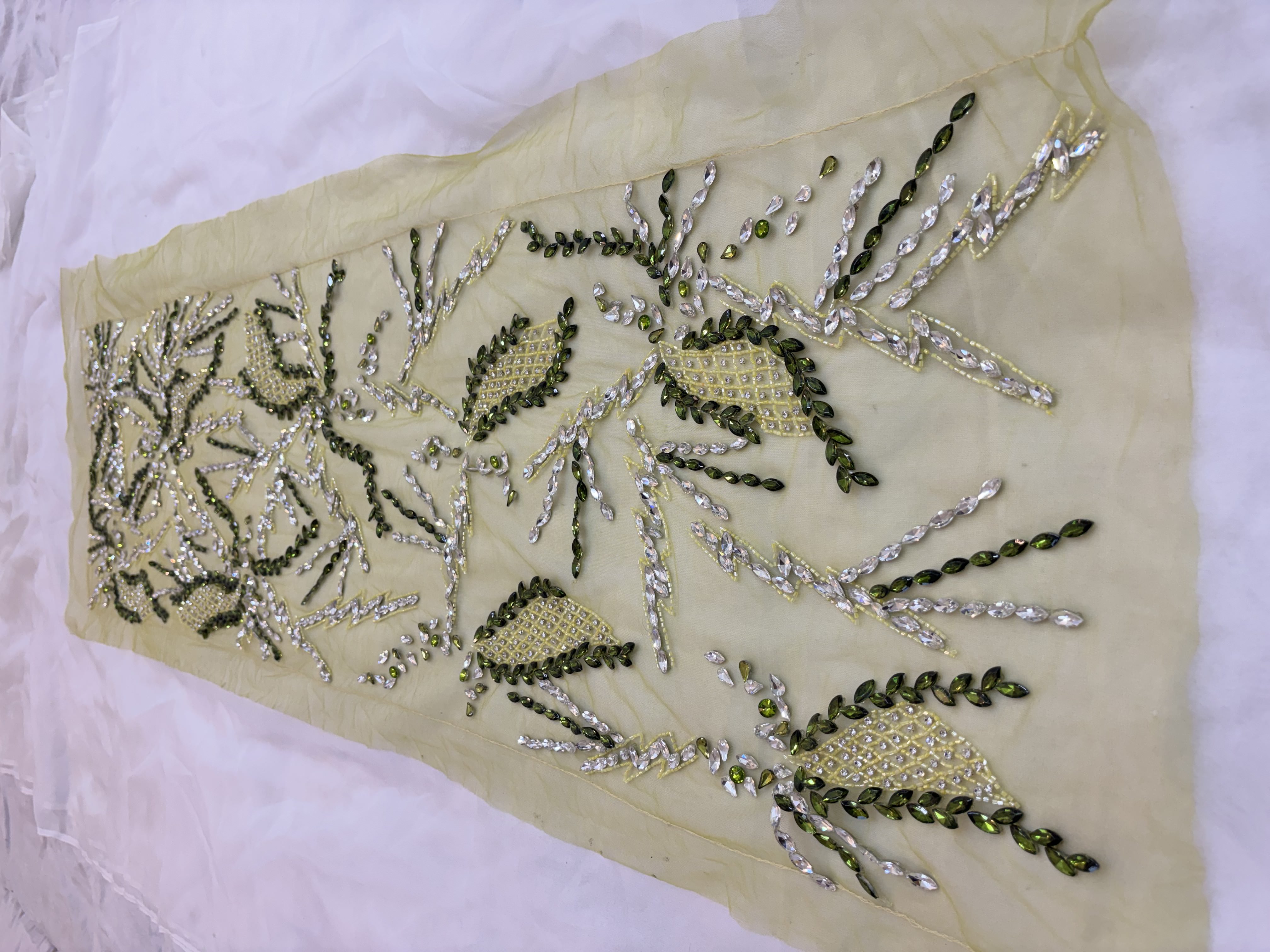 Embroidered Mesh Fabric