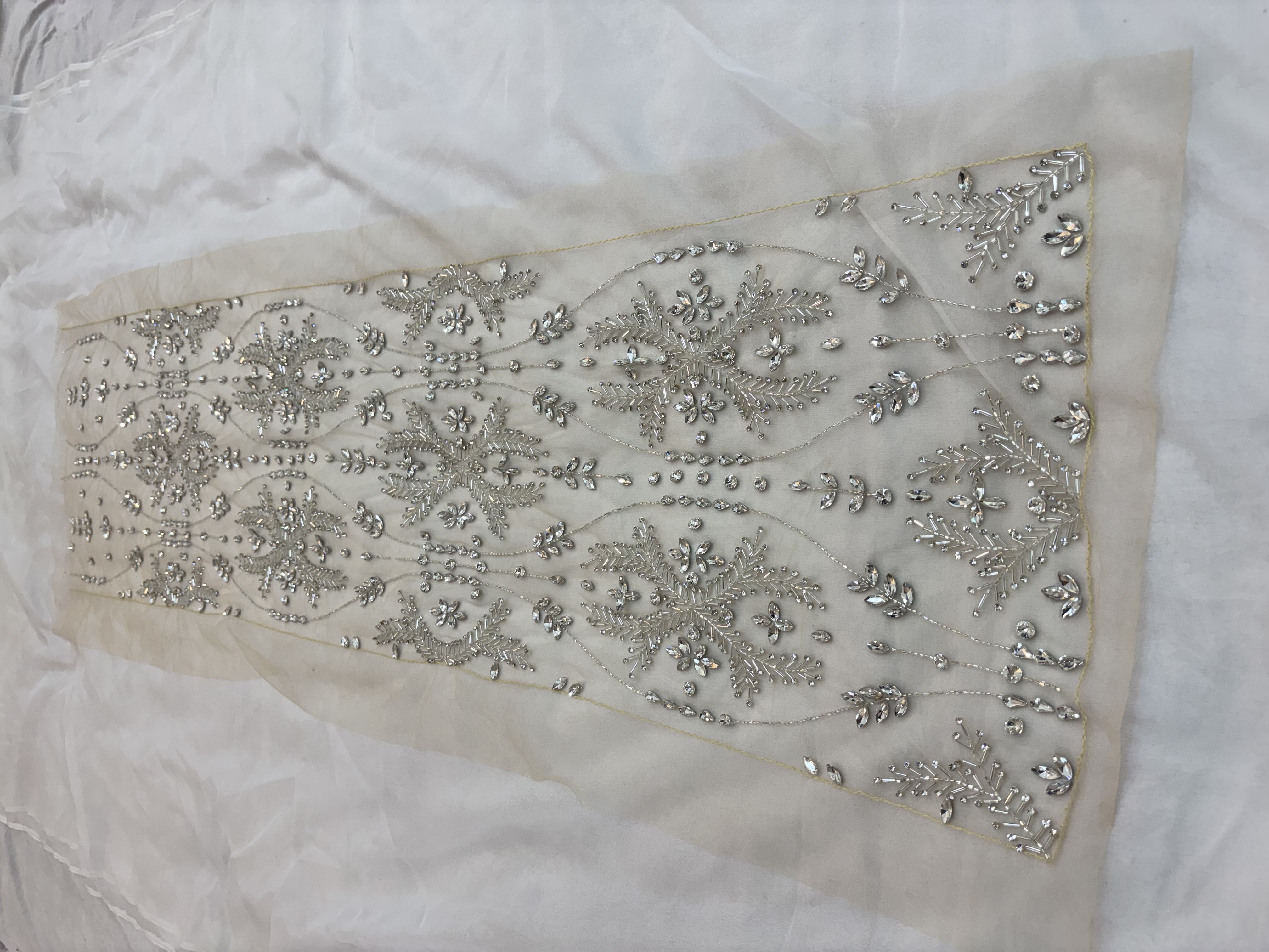 Embroidered Net Dupatta