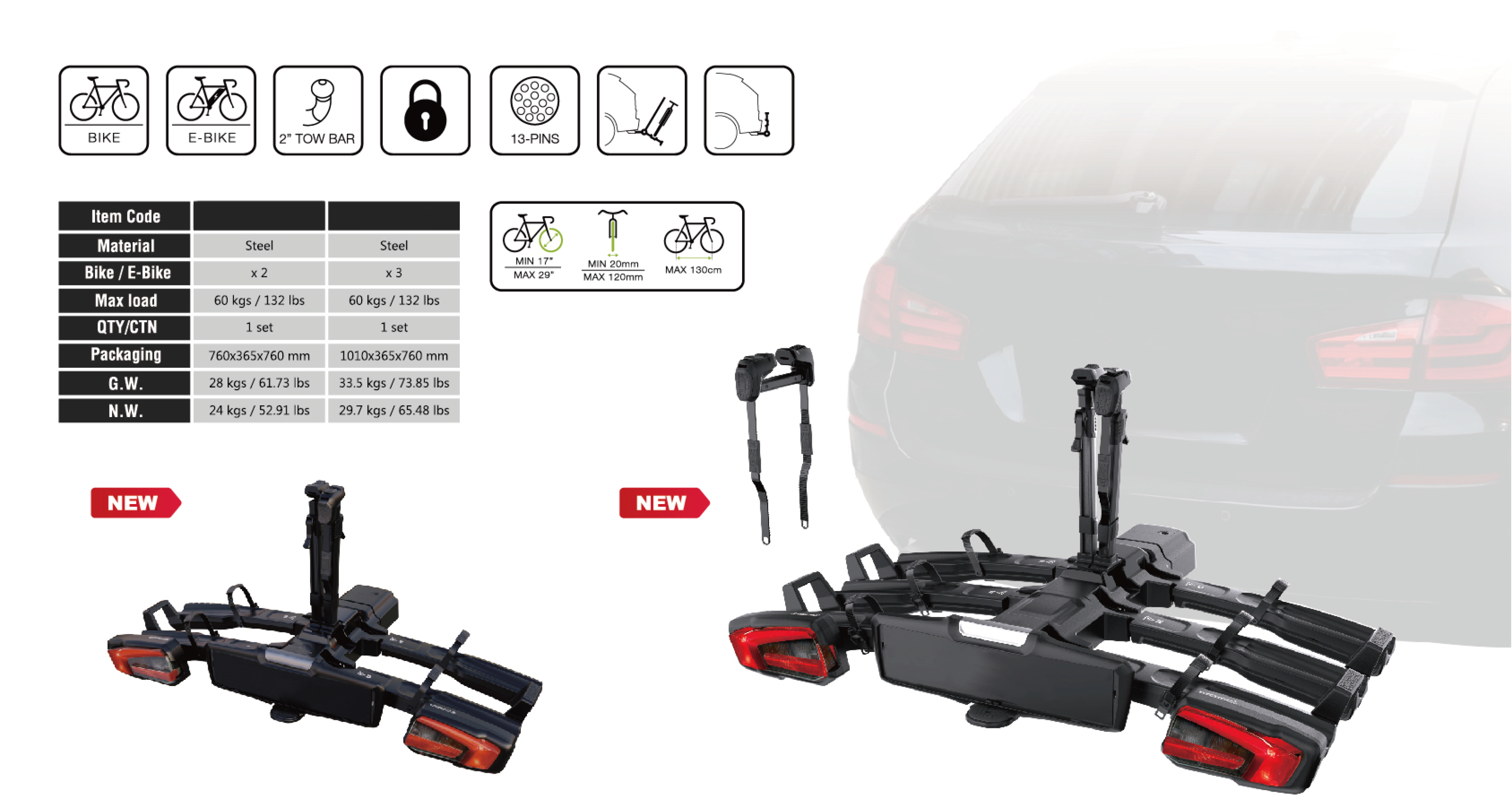 Case Travel - Najnowszy Bagażnik Na 2 Rowery