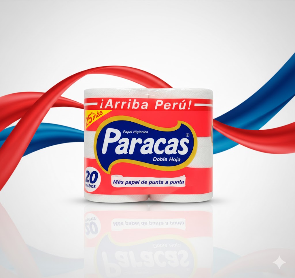 Papel higienico paracas rojo de 4