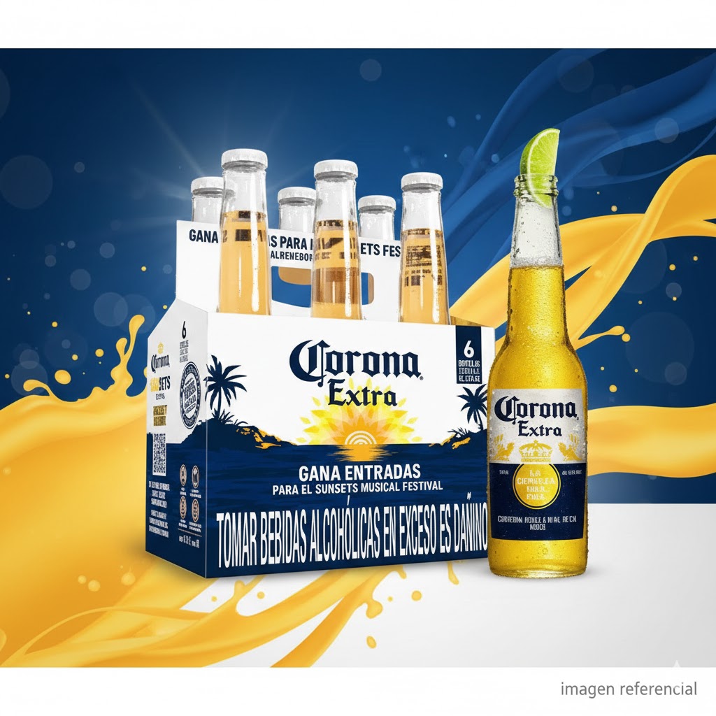 Cerveza Corona Six Pack Botella 330 ml