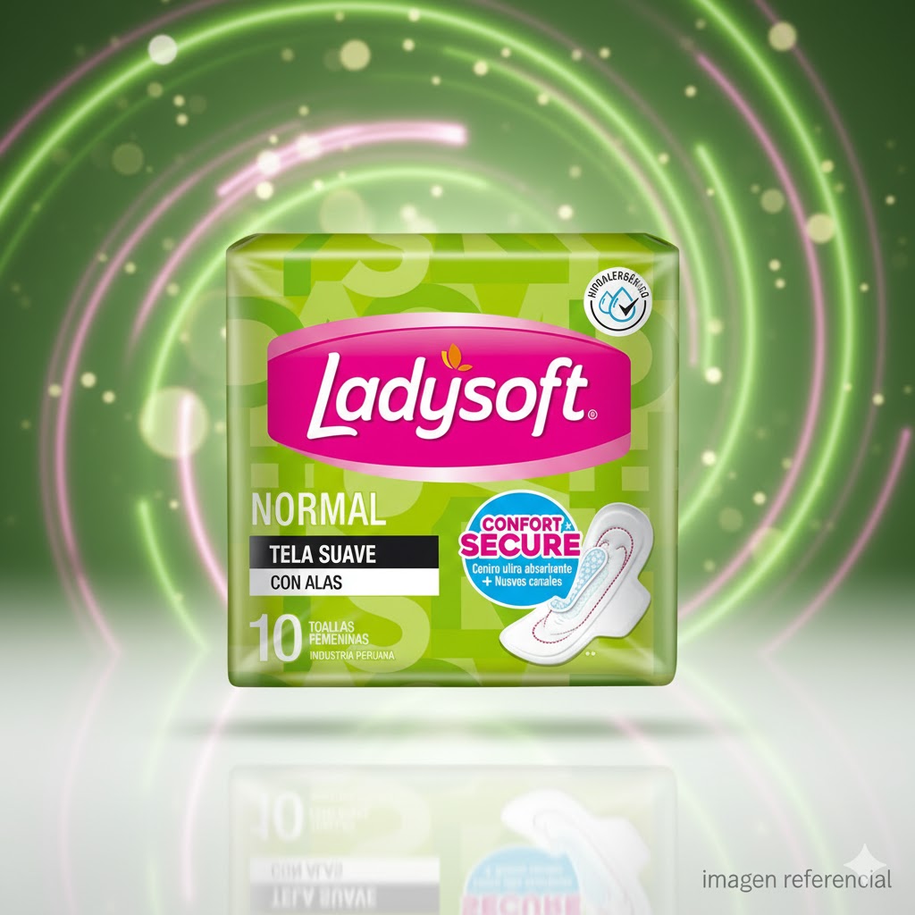 Toalla femenina ladysoft x paquete de 10 unidades