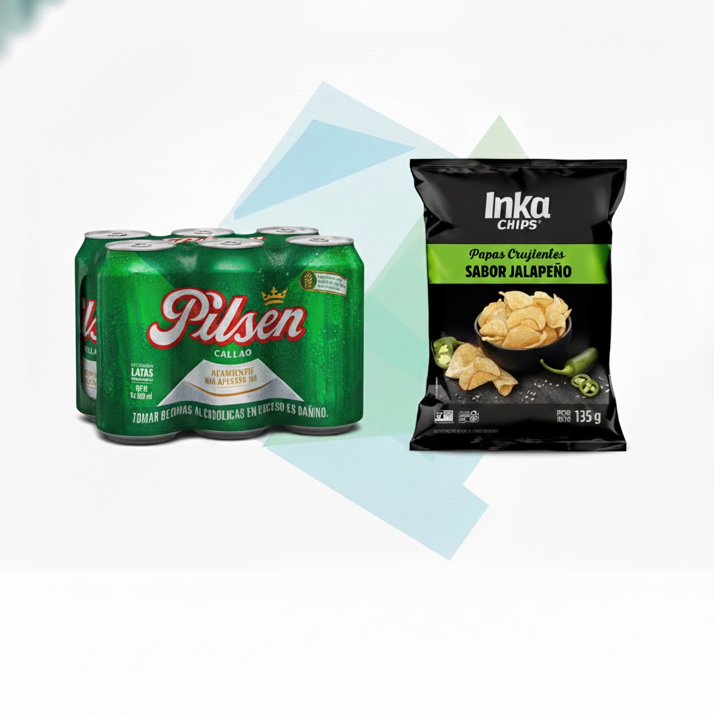 Cerveza Pilsen Callao Six Pack Lata 473 ml + 1 Inka Chips Jalapeño x 135 Gr