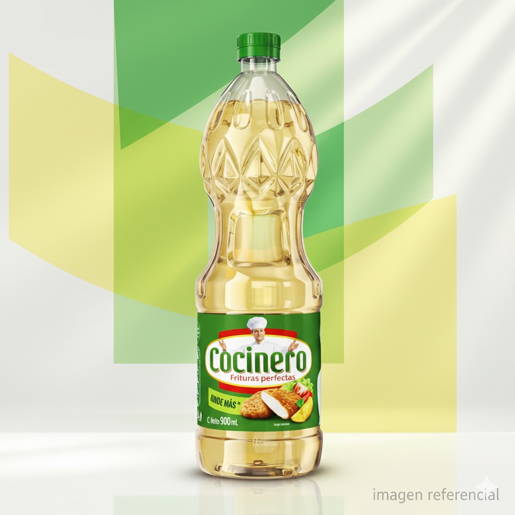 Aceite cocinero 1 litro 900 ml.