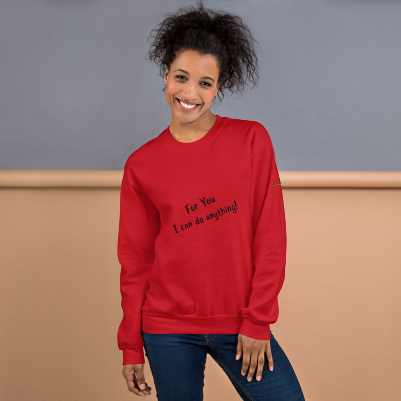 Brew Field - For you, I can do anything - small logo - Unisex Sweatshirt