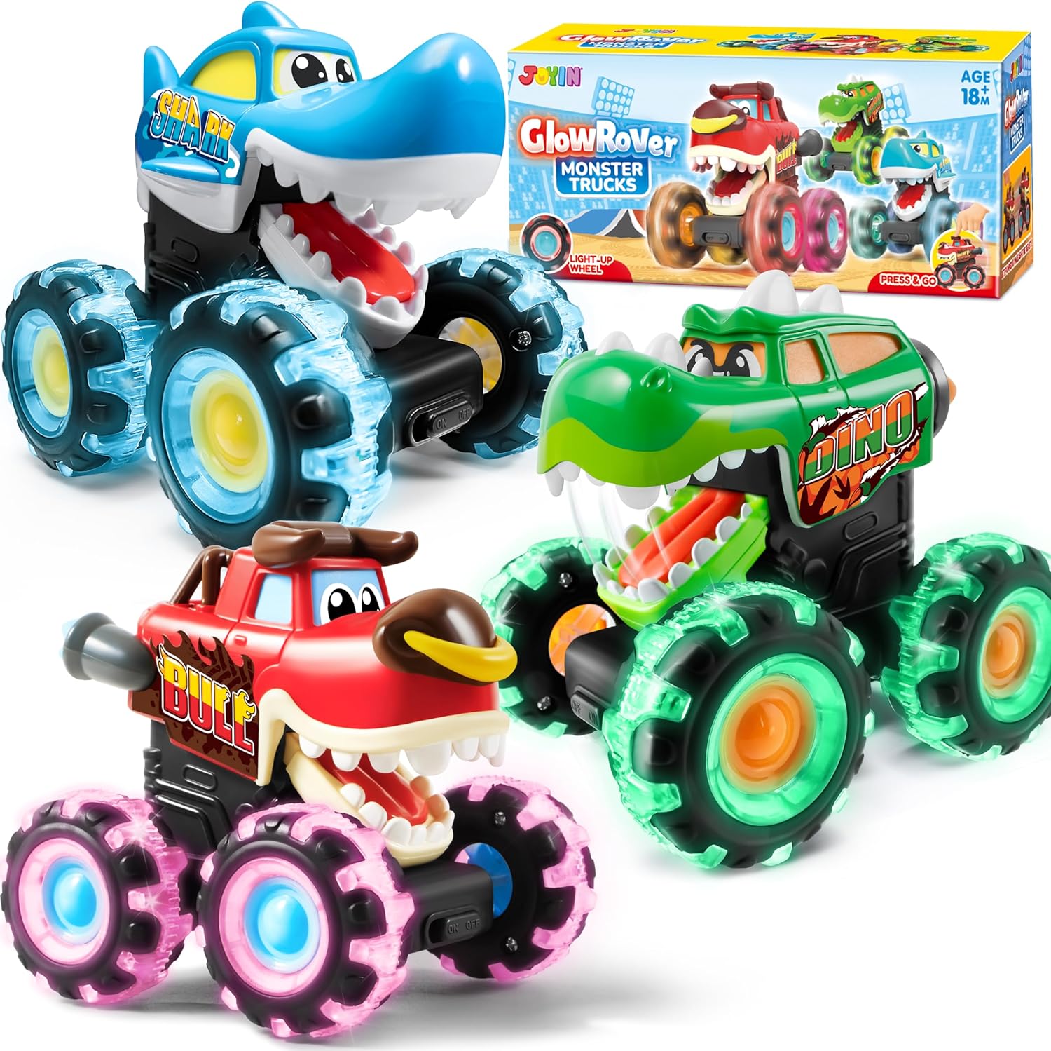 GlowRover Monster Trucks Set