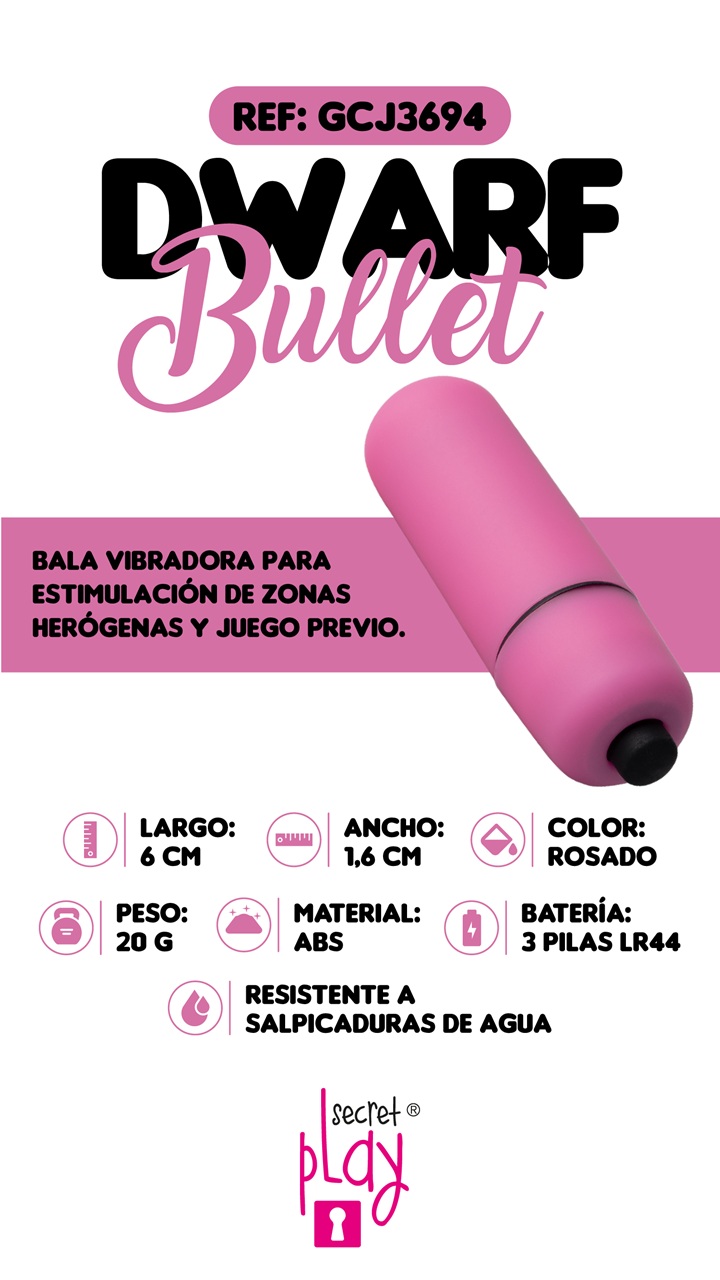 Vibrador Dwarf Bullet