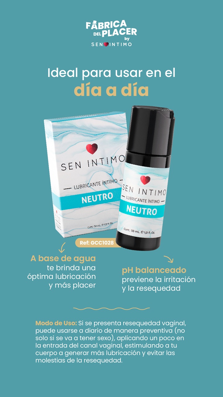 Lubricante Neutro x 30 ml by Sen Íntimo