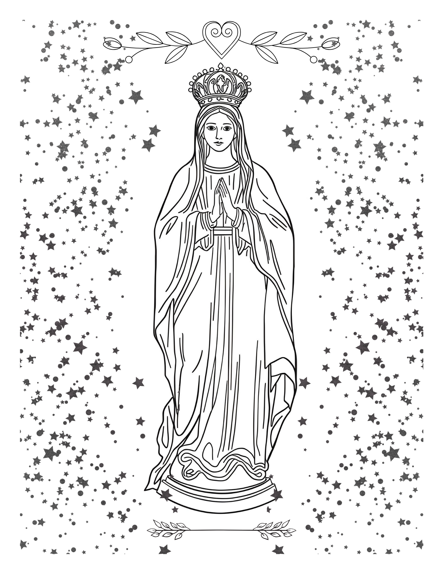 Queen of Heaven Coloring Book
