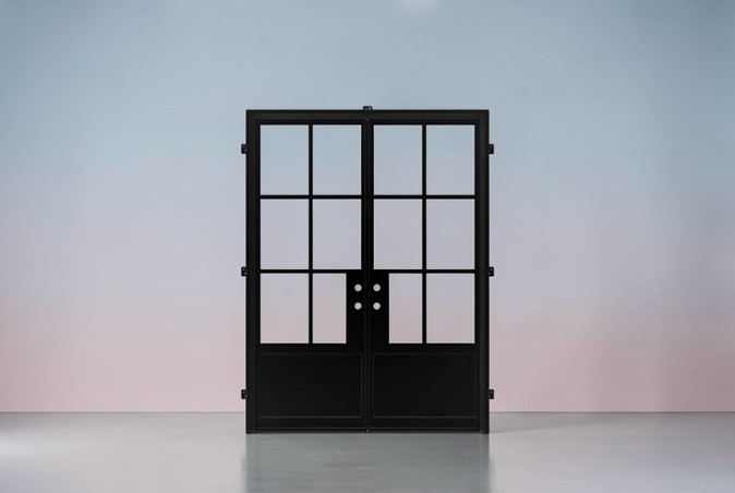 Puerta Premium 603 – Estilo francés elegante con diseño en vidrio