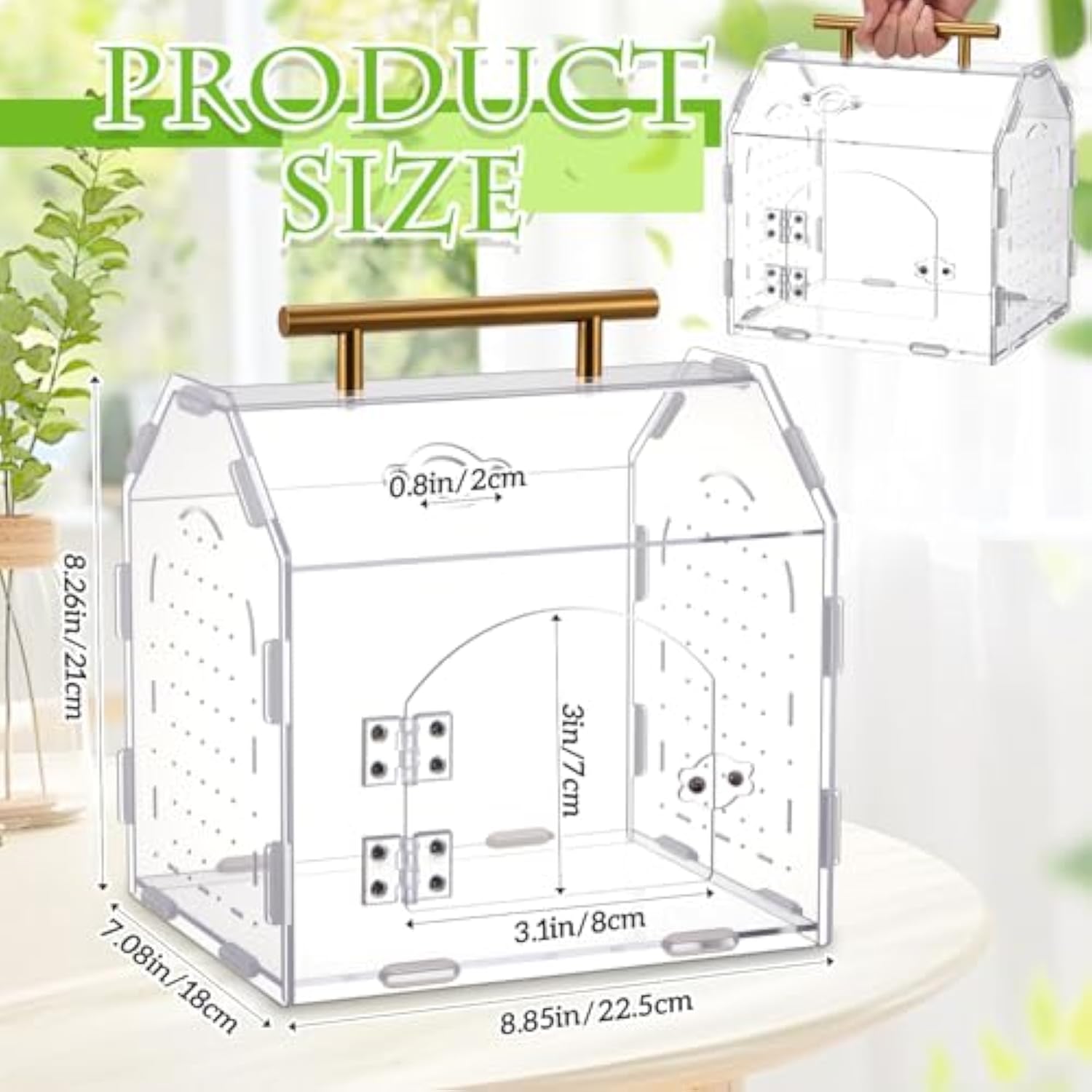 Portable Acrylic Insect Breeding Box