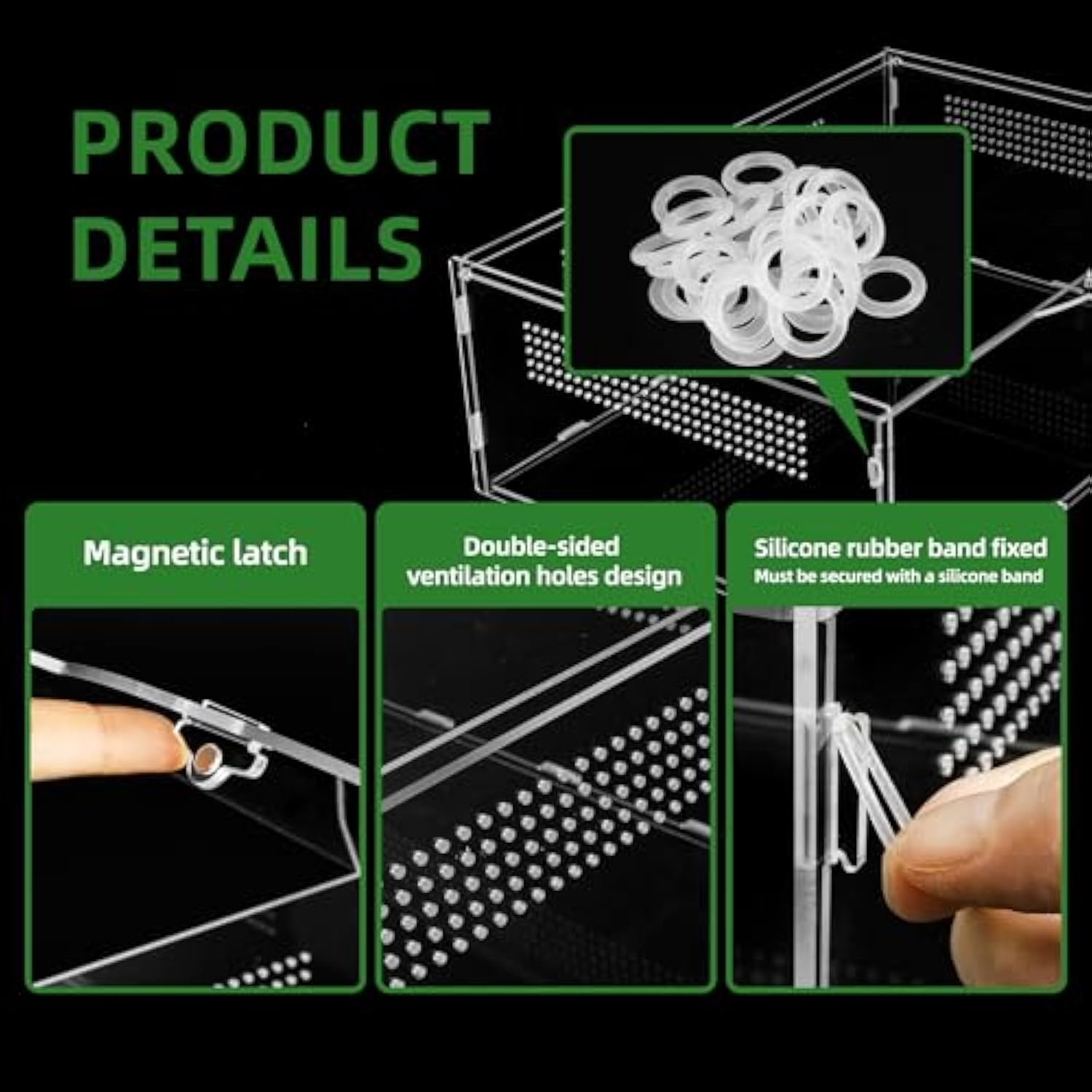 Miniature Habitat Folding Jumping Spider Enclosure 