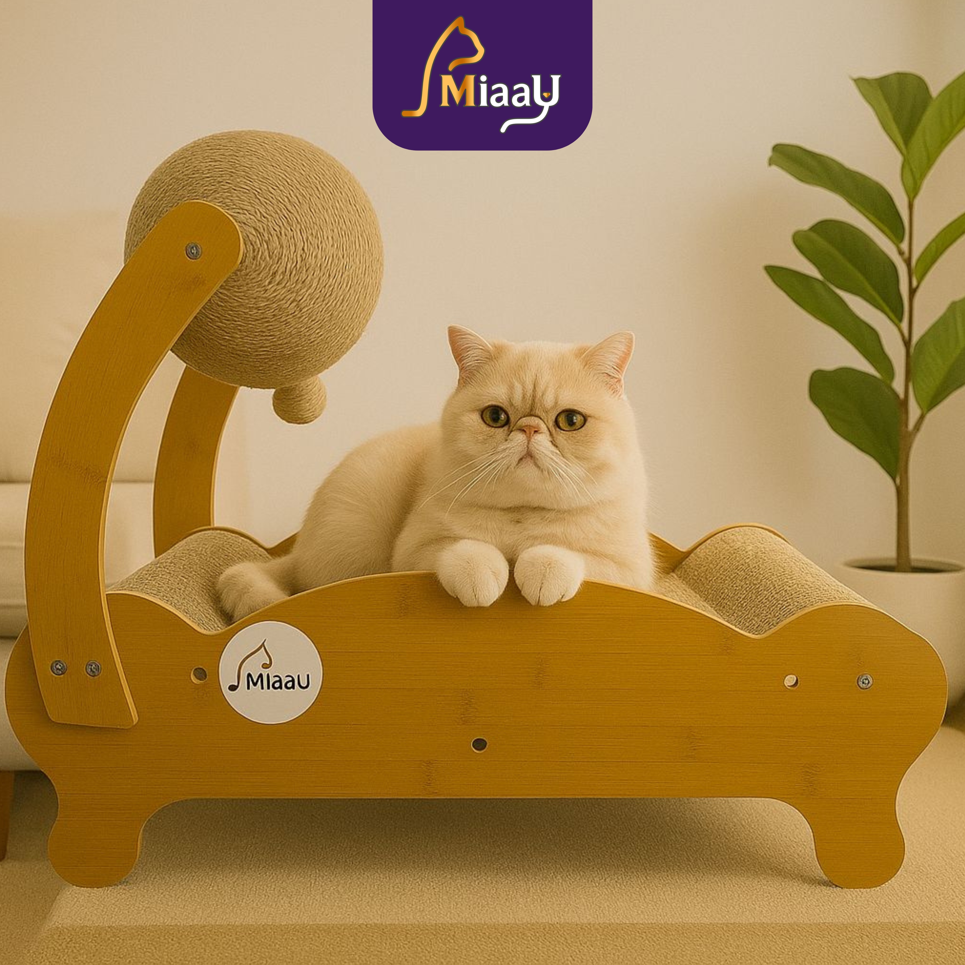 Sofá y rascador para gatos Miaau