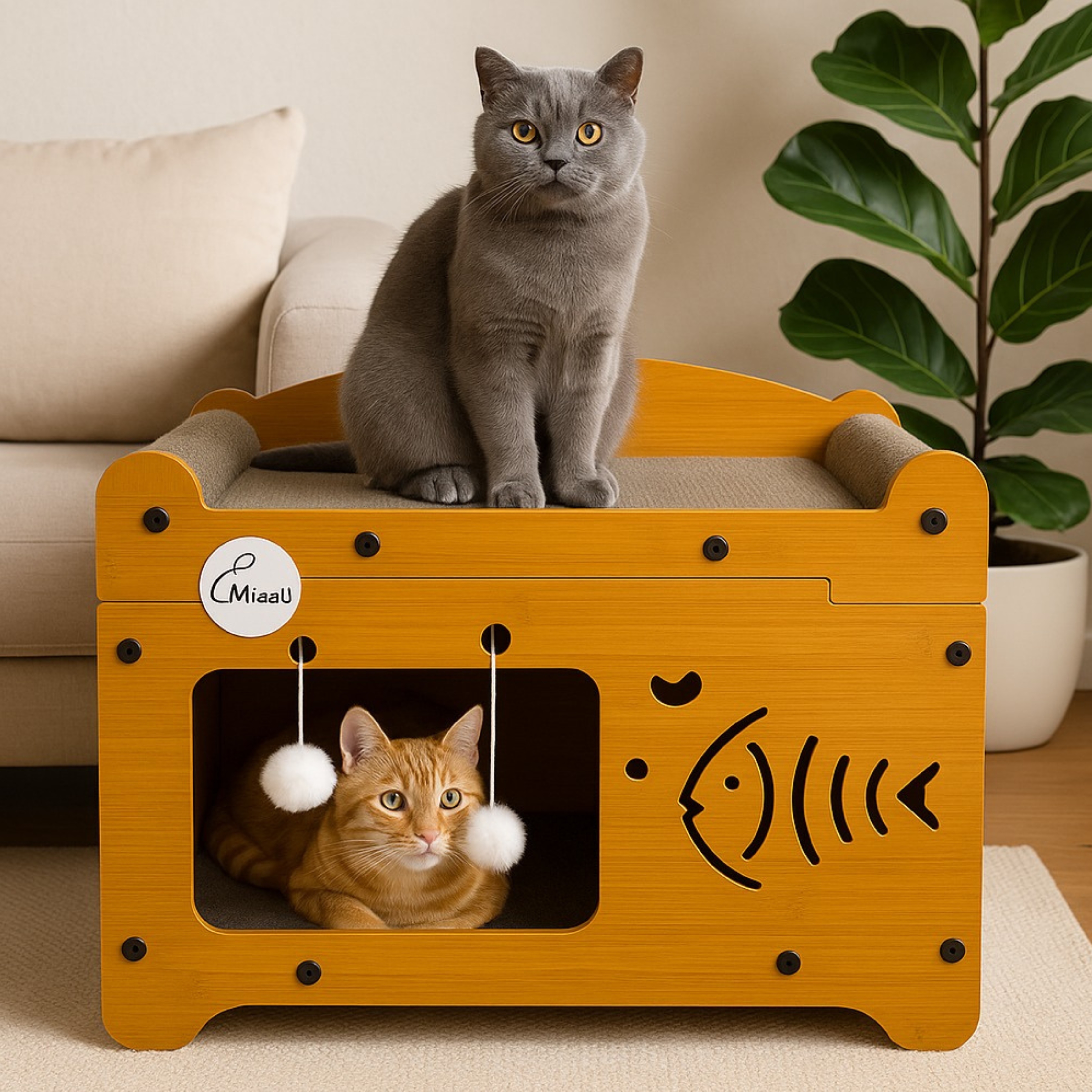 Casita Pez Juguetón Miaau