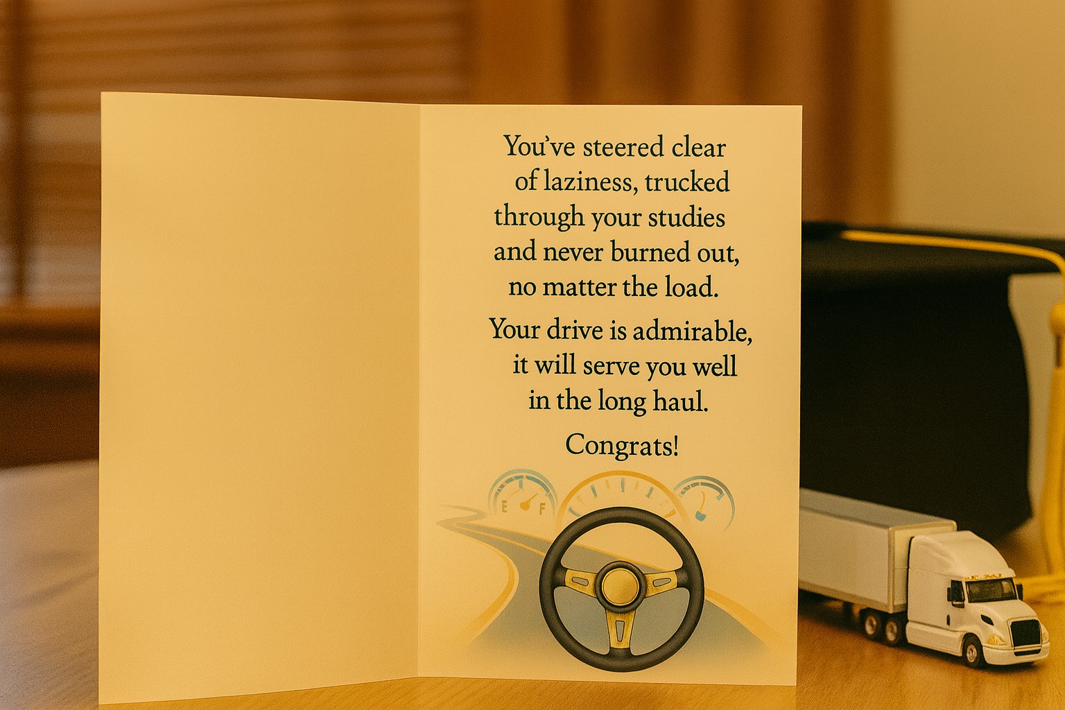 Graduation Card for driven students