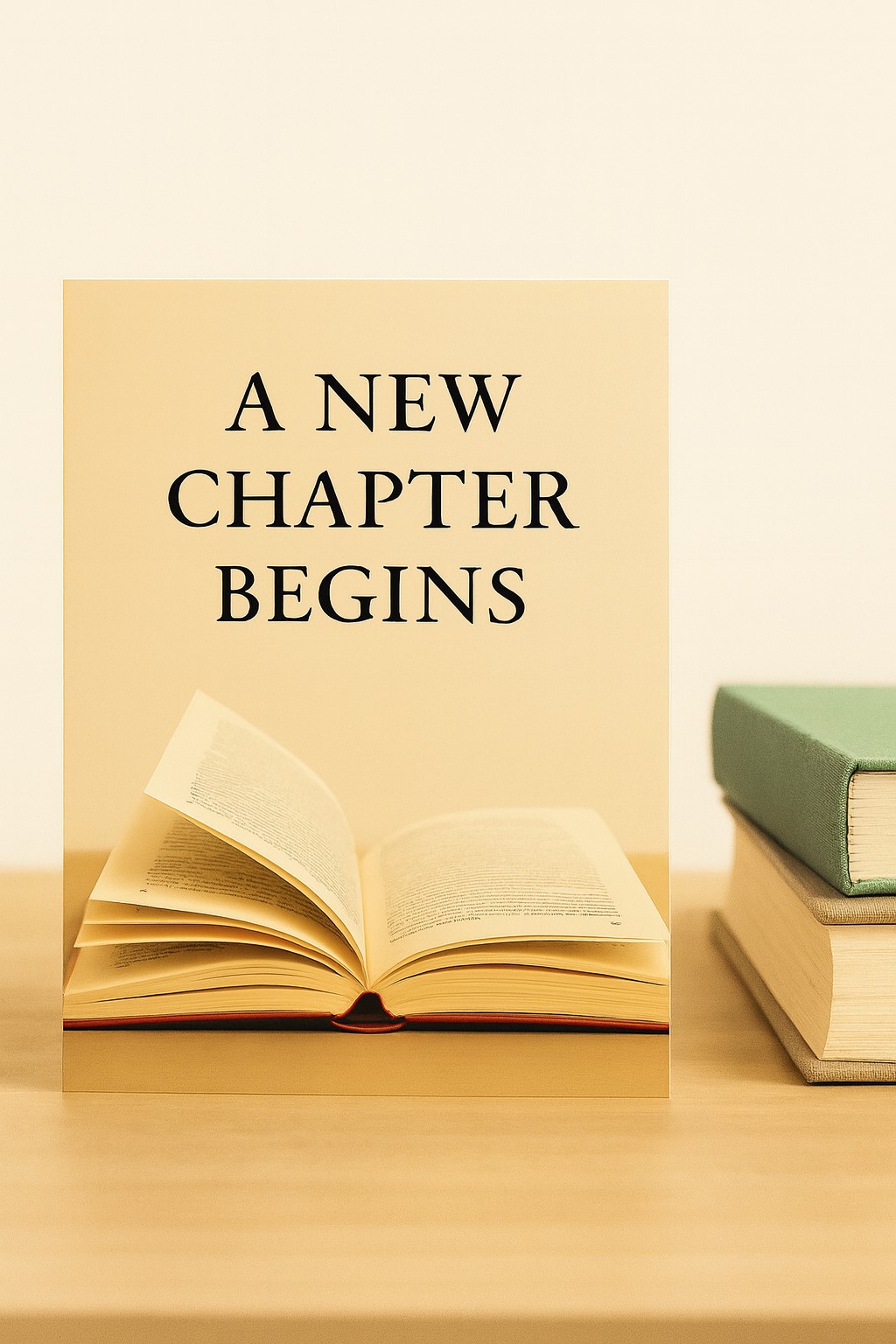 Book Greeting Card- for birthdays, grads & new endeavors