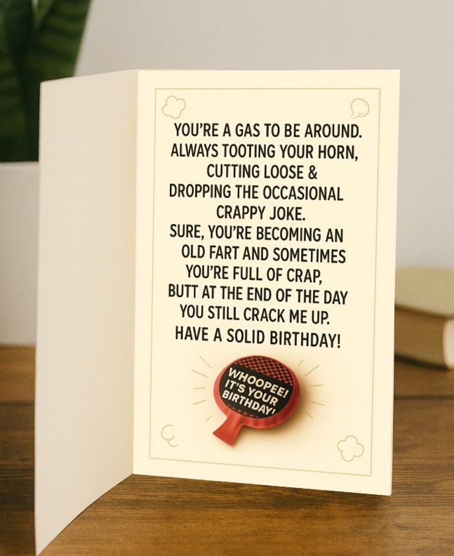 Happy Birthday Stinker Pun Greeting Card