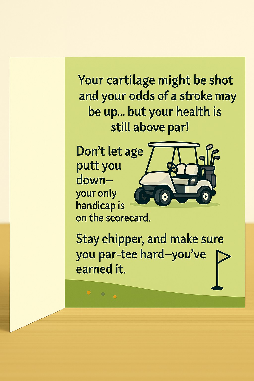 Funny Golf Birthday Card