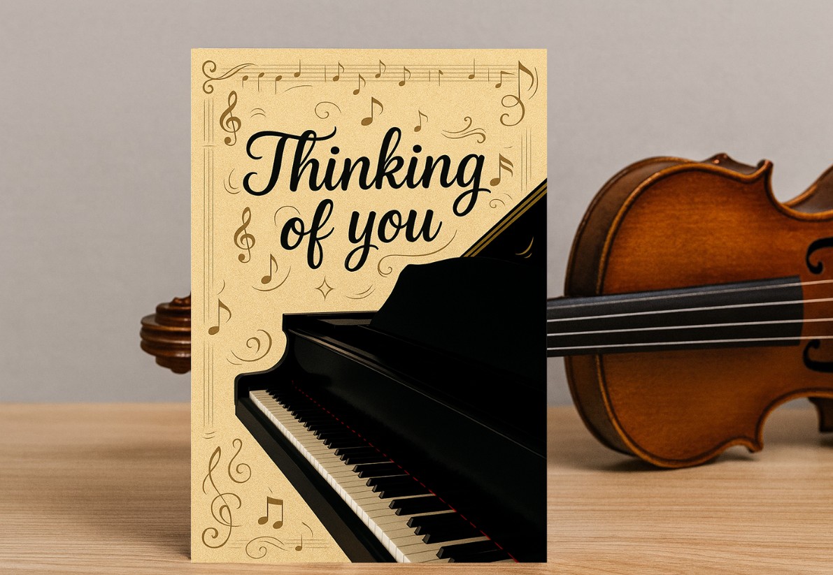 Musical Friendship Thinking of You Greeting Card