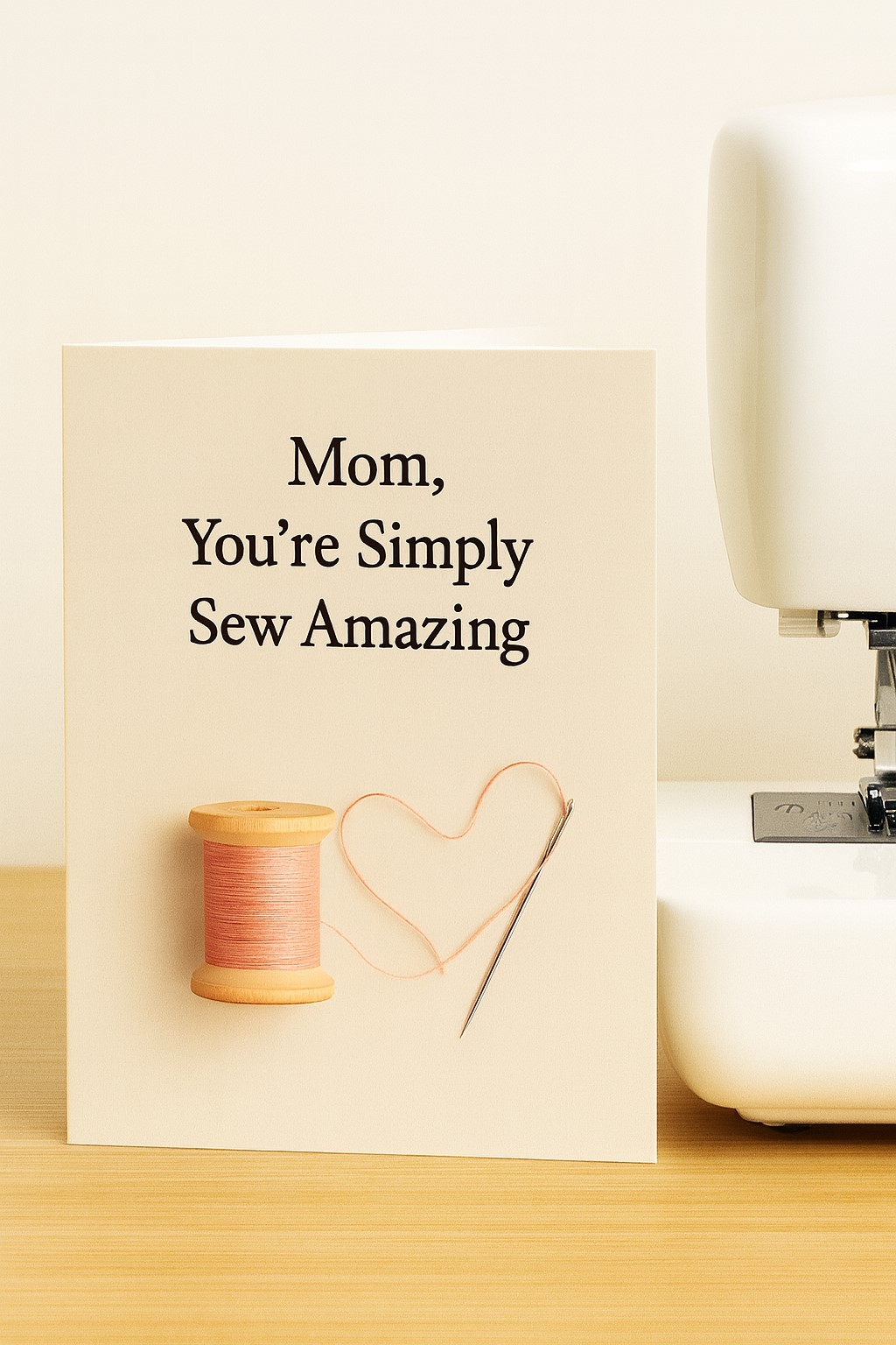 Sewing-themed Mother's Day Card
