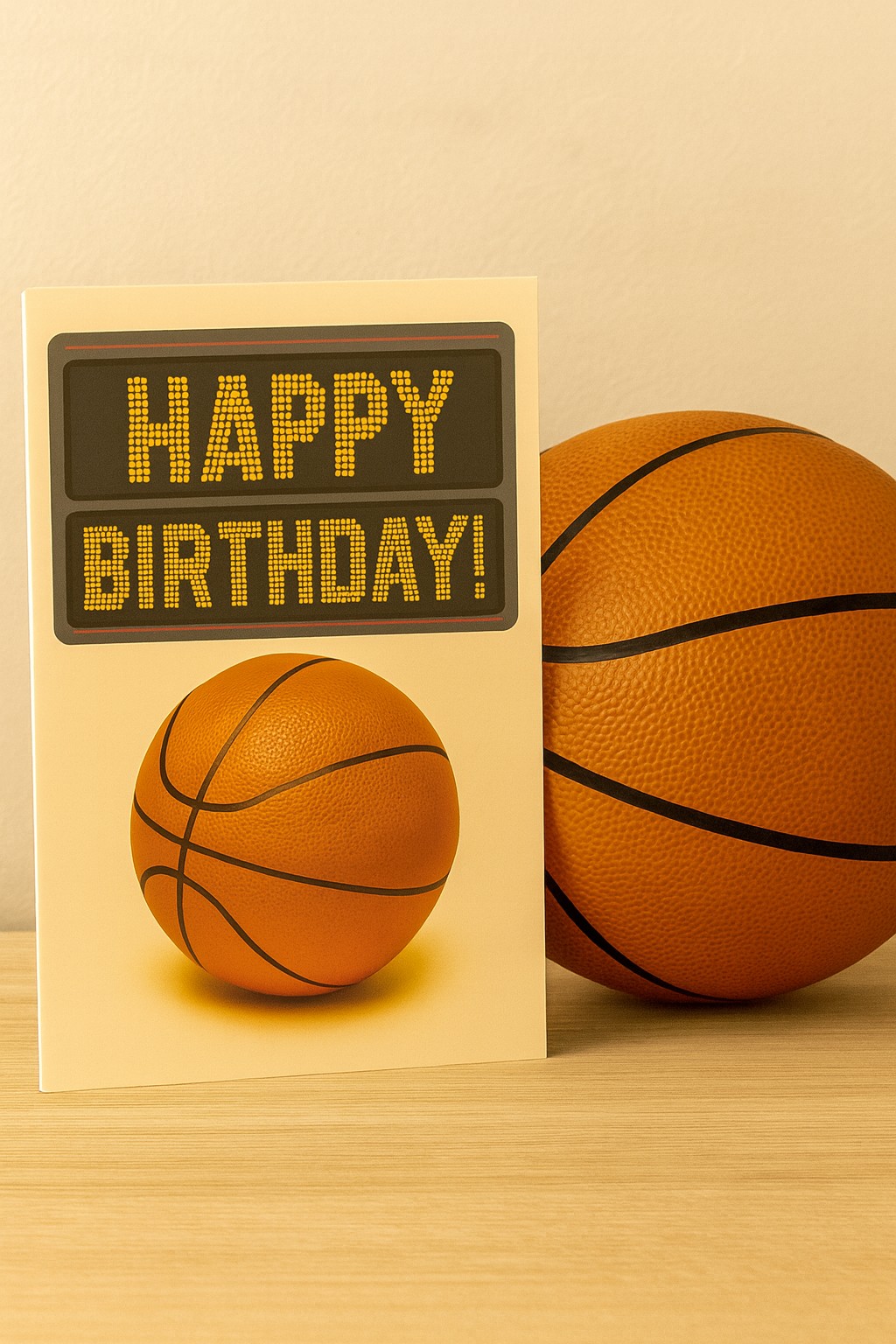 Basketball-themed Birthday Card