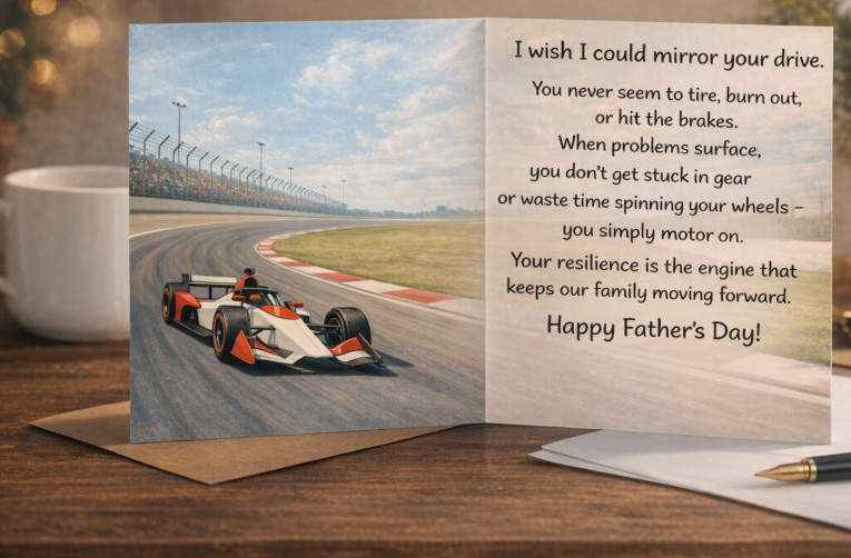 Father's Day Racing Card