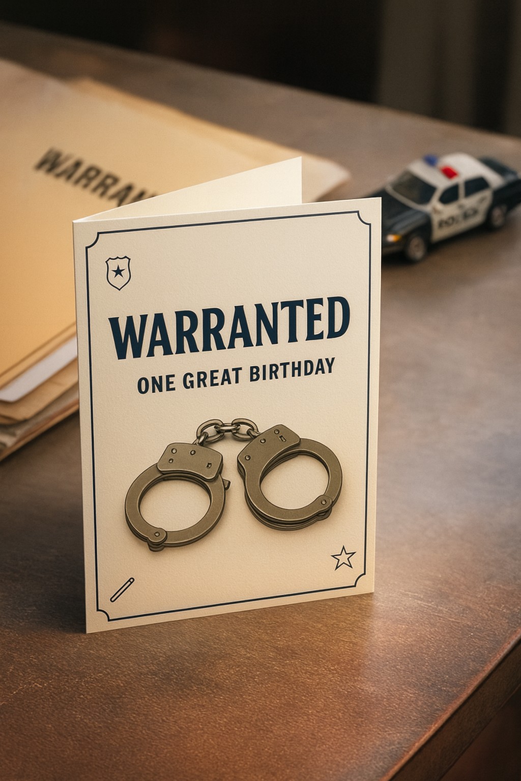 Police Themed Birthday Card