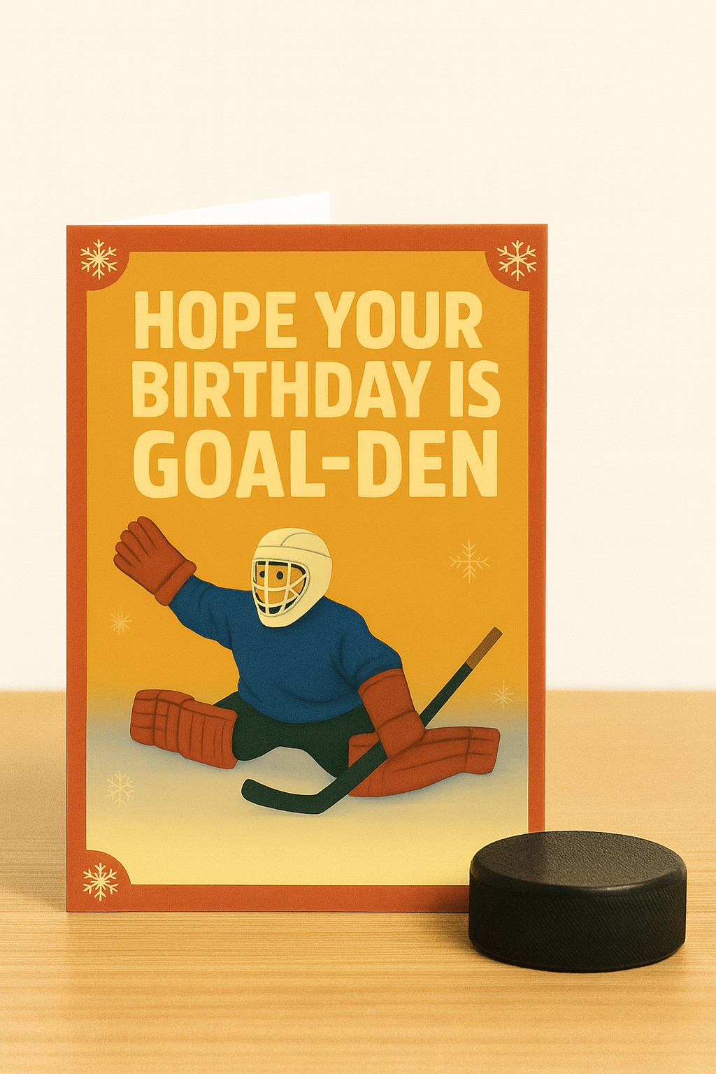 Hockey Birthday Greeting Card