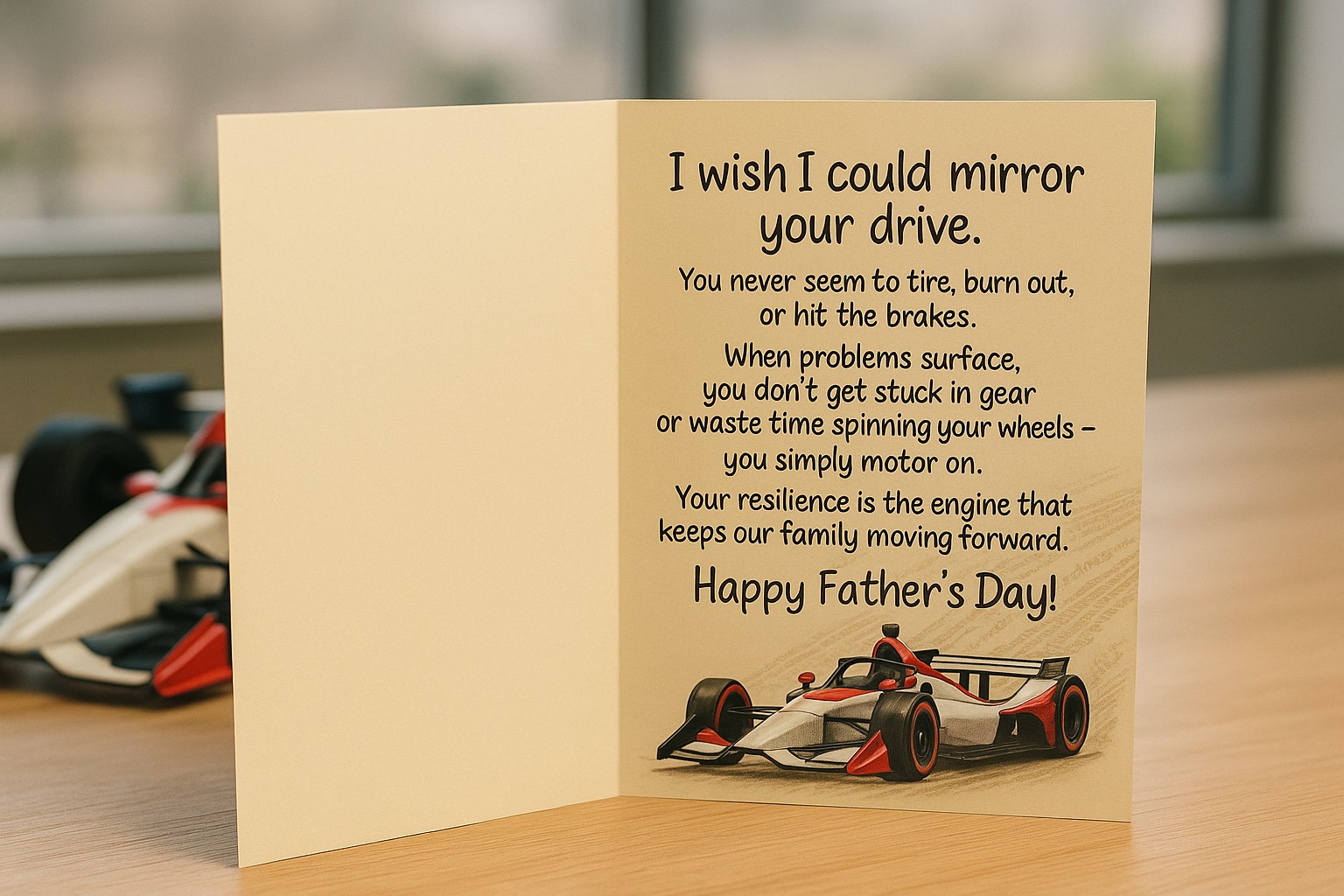 Father's Day Racing Card