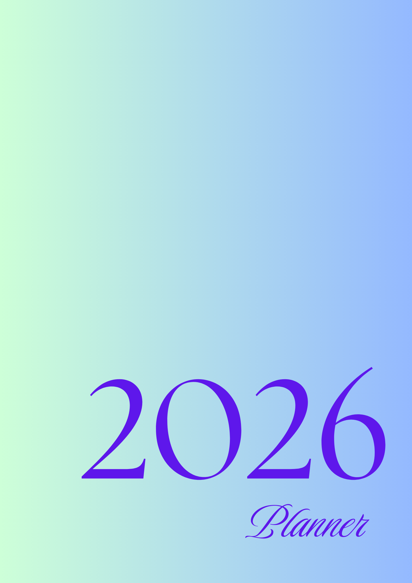 2026 Planner