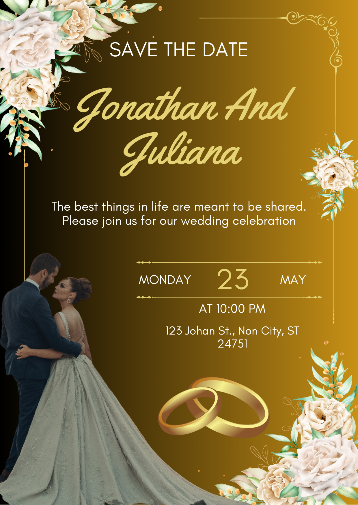 Elegant Wedding Invitation Card