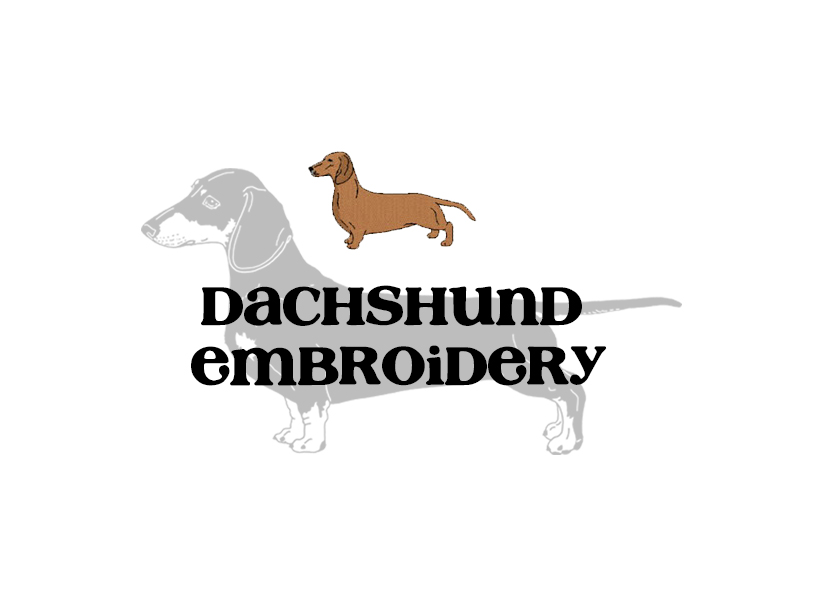 Smooth Dachshund Embroidery Design File