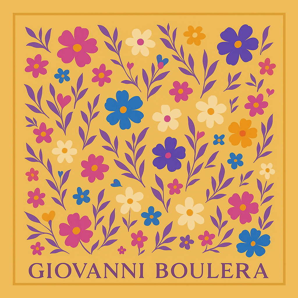 Giovanni Boulera Çiçek Baskılı Poster GB3872020