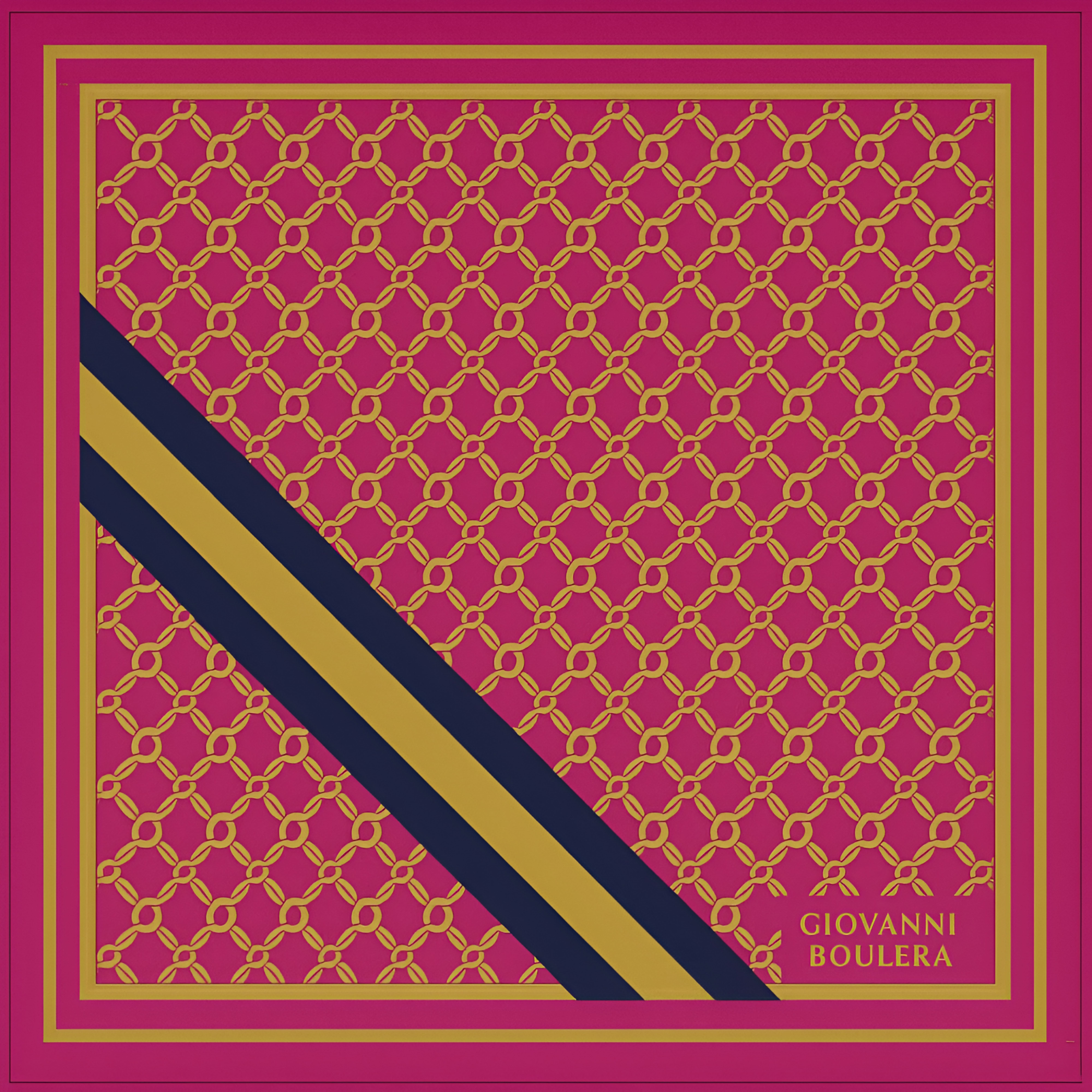 Giovanni Boulera Desenli İpek Fular GB3871504