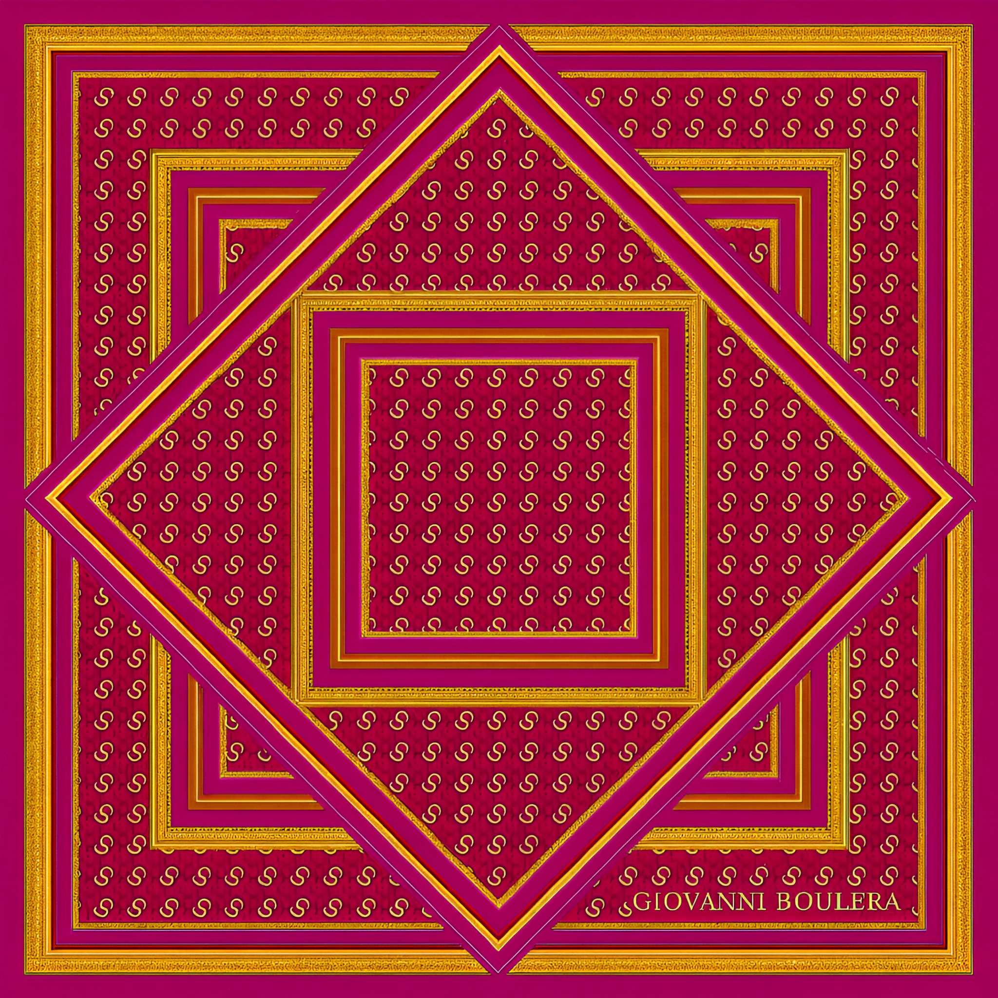 Desenli İpek Eşarp GB3876005