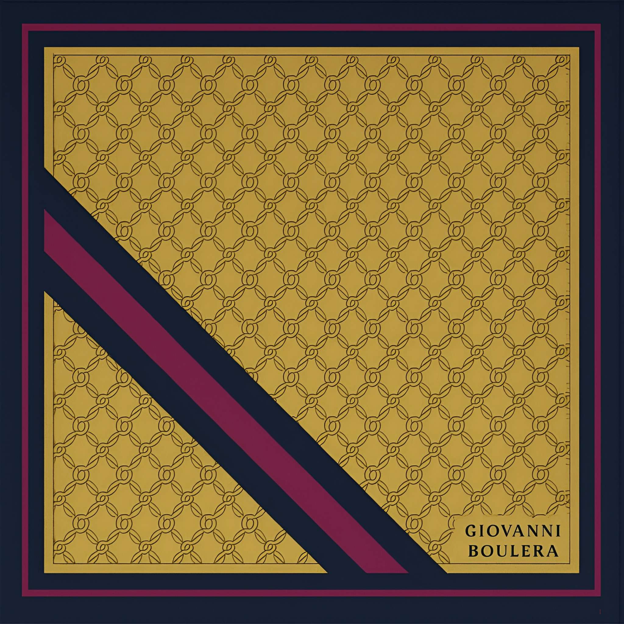 Giovanni Boulera Desenli İpek Fular GB3871503