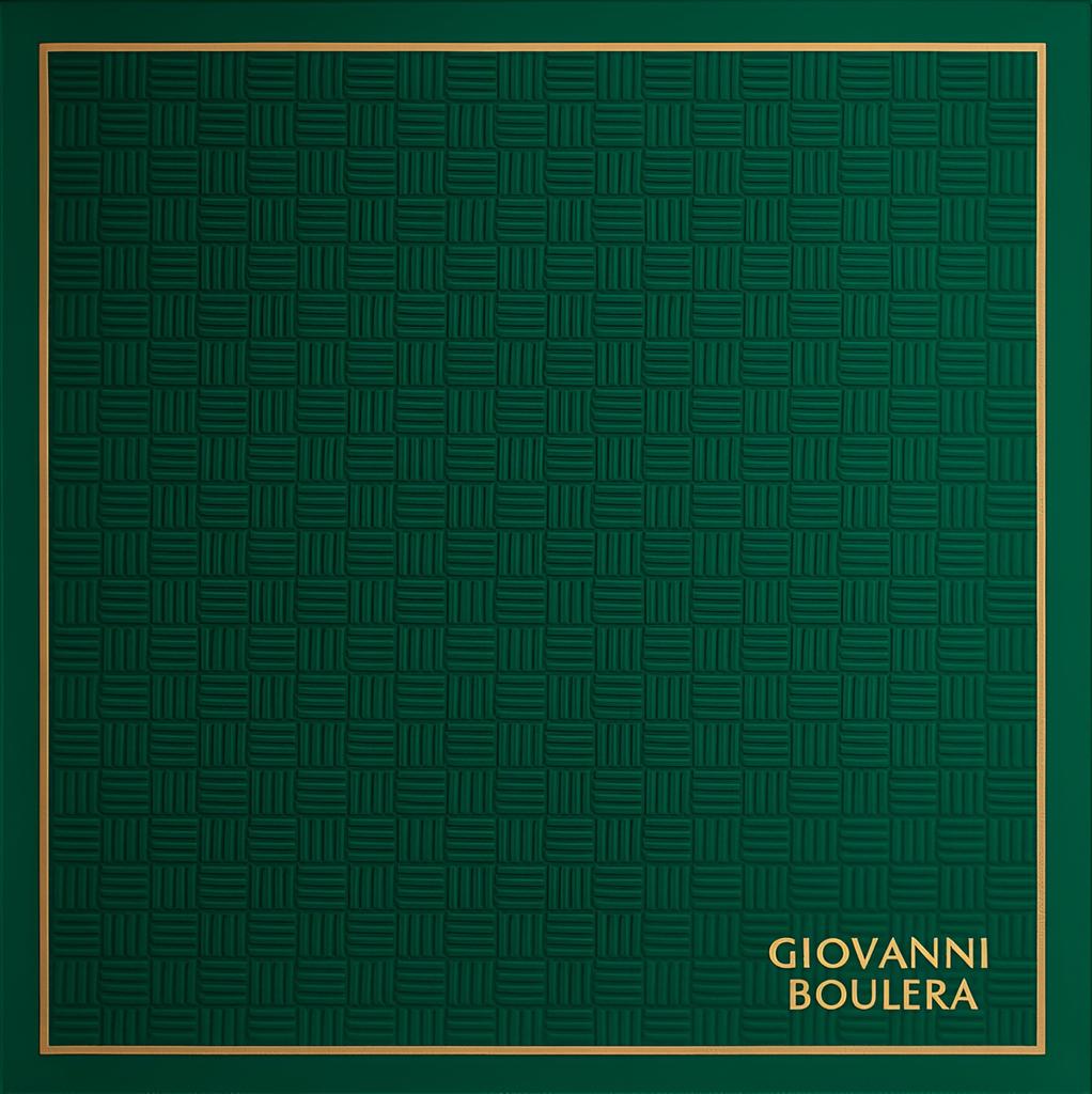 Giovanni Boulera Desenli Yeşil Eşarp