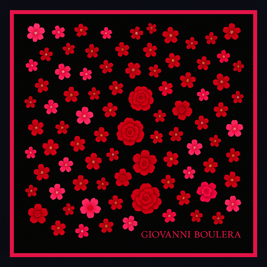 Çiçek Desenli Giovanni Boulera Atkı GB3872003