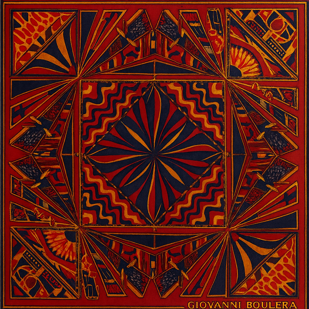 Giovanni Boulera Tasarımı Kare Fular   GB3875001