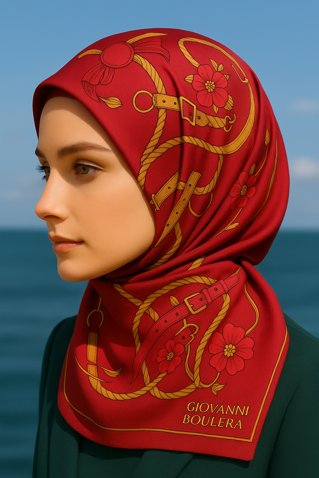 Giovanni Boulera Kırmızı Eşarp