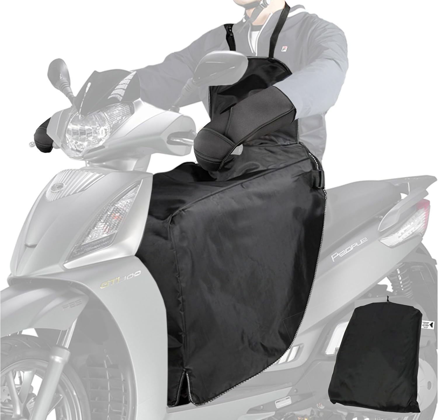 Kit Telo Coprigambe Felpato Per Moto