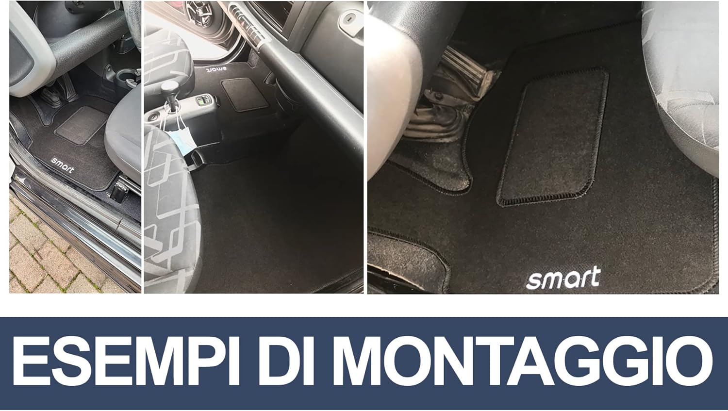 Tappetini Auto Compatibili con Smart Fortwo