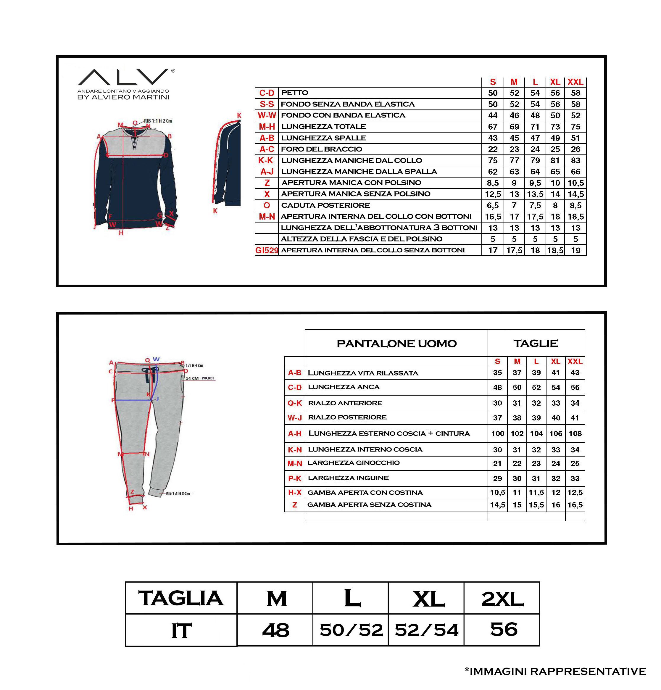 ALV by Alviero Martini Tuta Da Uomo Felpata