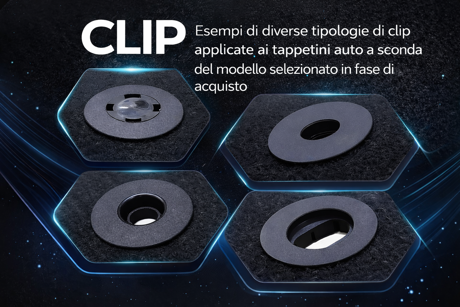 Tappetini auto Compatibili con Focus Set Da 4 Pezzi