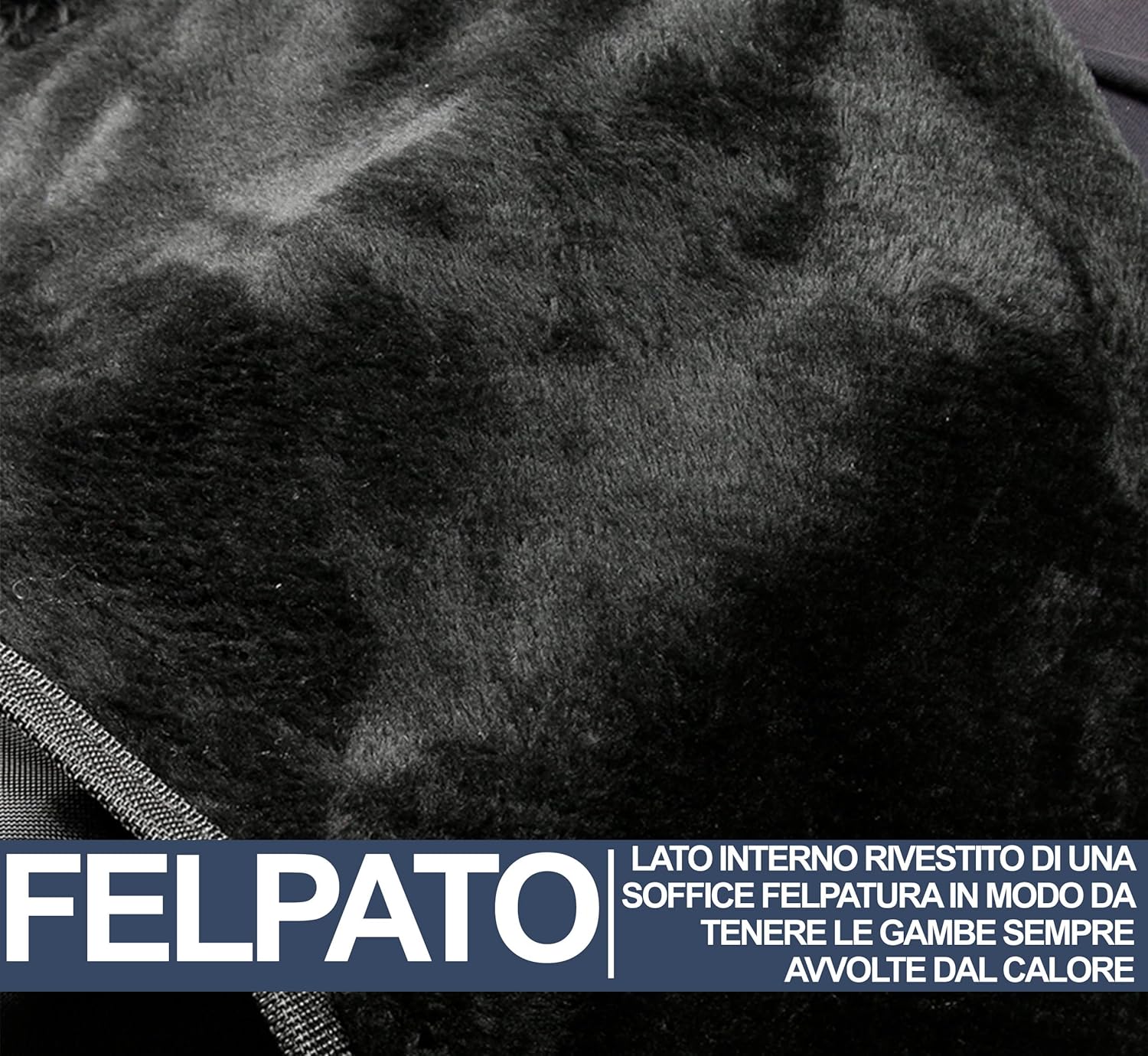 Kit Telo Coprigambe Felpato Per Moto