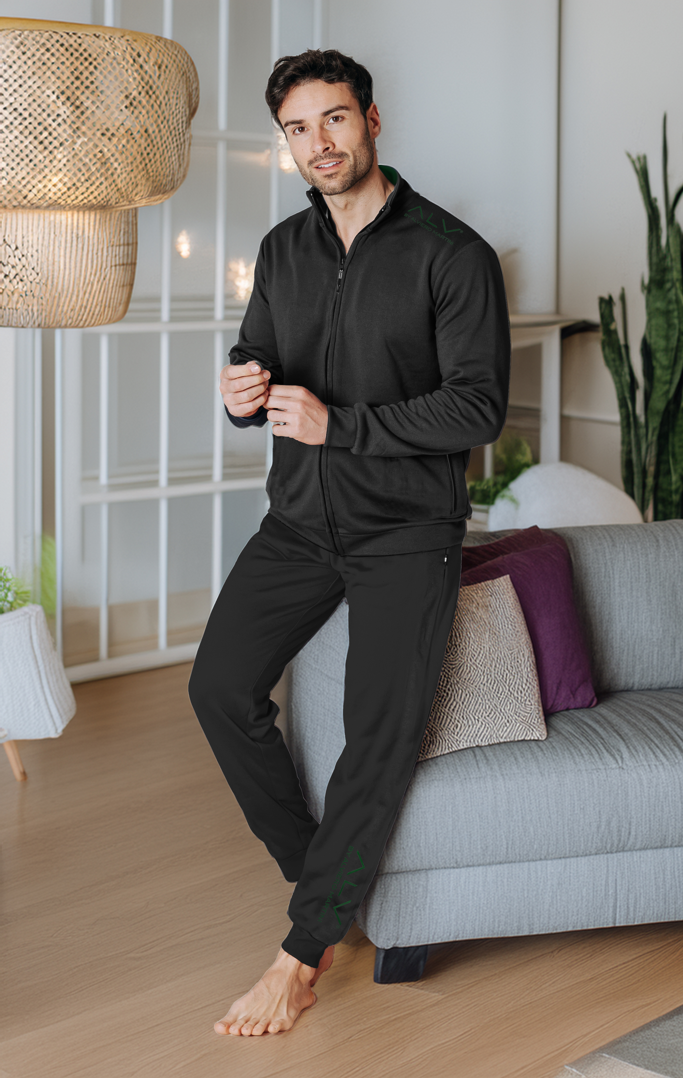 ALV by Alviero Martini Tuta Da Uomo Felpata