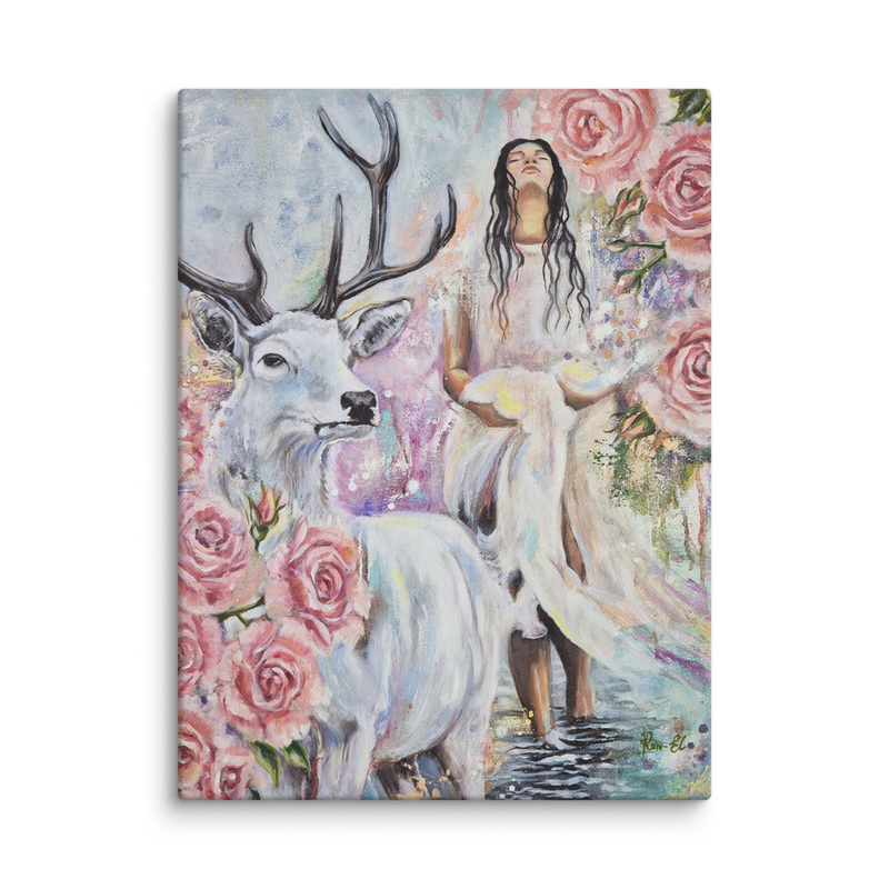 "SHE STAND SECURE" Canvas Print