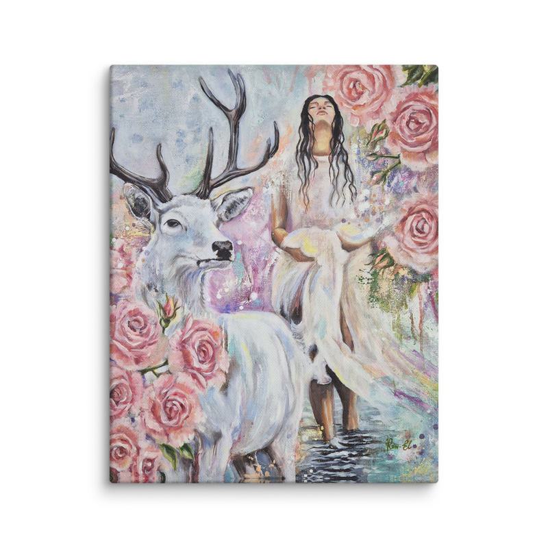 "SHE STAND SECURE" Canvas Print